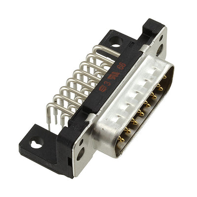 09662227801 by HARTING - CONNECTOR D-SUB PLUG 15POS R/A SLDR