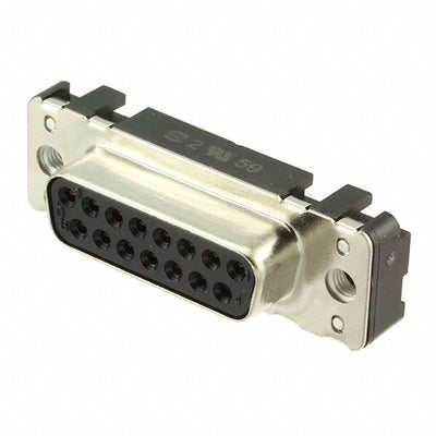 09662517511 by HARTING - CONNECTOR D-SUB RCPT 15POS VERT SLDR