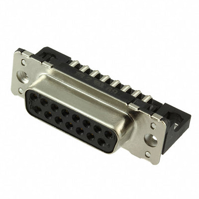 09662526616 by HARTING - CONNECTOR D-SUB RCPT 15POS R/A SLDR