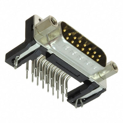 09662636813 by HARTING - CONNECTOR D-SUB PLUG 15POS R/A SLDR