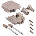 09670090425 by HARTING - CONNECTOR BACKSHELL 9POS 180DEG SHLD