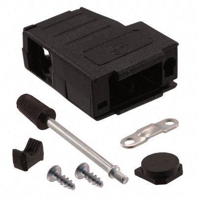 09670090434 by HARTING - CONNECTOR BACKSHELL 9P 75/180DEG BLK