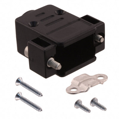 09670090442 by HARTING - CONNECTOR BACKSHELL 9POS 180DEG BLACK