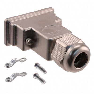 09670090538 by HARTING - CONNECTOR BACKSHELL 9POS 180DEG SHLD