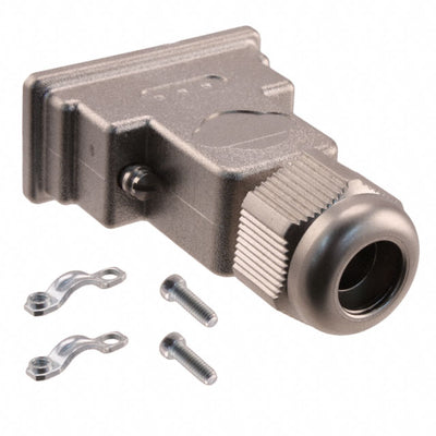 09670090539 by HARTING - CONNECTOR BACKSHELL 9POS 180DEG SHLD