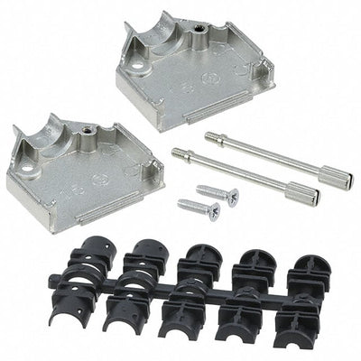 09670150348 by HARTING - D SUB TOP ENTRY METAL HOOD 15 PO