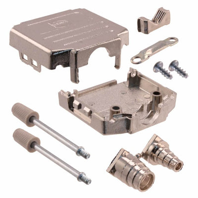 09670150425 by HARTING - CONNECTOR BACKSHELL 15POS 180DEG SHLD