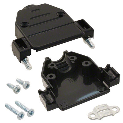 9670150442 by HARTING - CONNECTOR BACKSHELL 15POS 180DEG BLK
