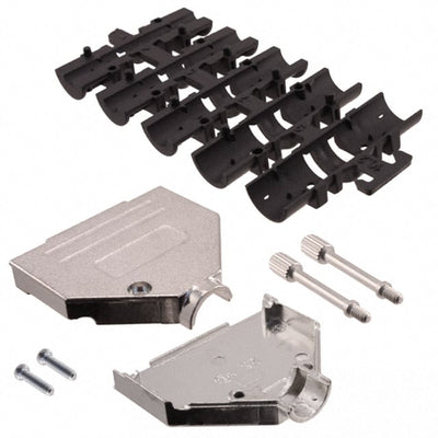 09670250343 by HARTING - CONNECTOR BACKSHELL 25POS 180DEG