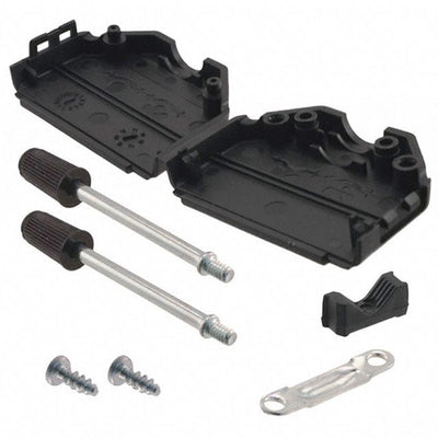 09670250424 by HARTING - CONNECTOR BACKSHELL 25POS 180DEG BLK