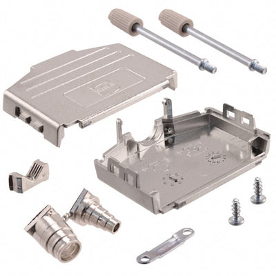 09670250425 by HARTING - CONNECTOR BACKSHELL 25POS 180DEG SHLD