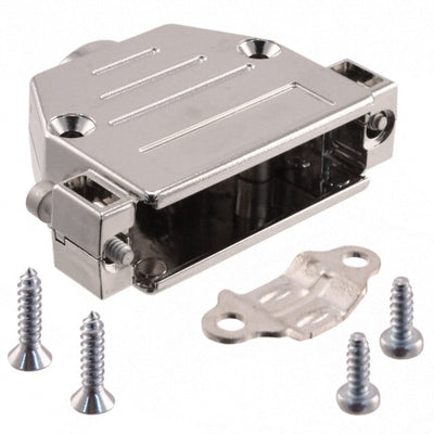 09670250443 by HARTING - CONNECTOR BACKSHELL 25POS 180DEG SHLD