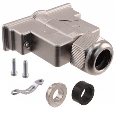 09670250538 by HARTING - CONNECTOR BACKSHELL 25POS 180DEG SHLD