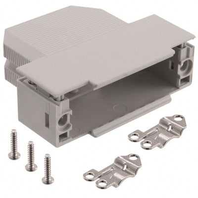 09670250571 by HARTING - CONNECTOR BACKSHELL 25POS 45DEG GRAY