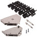 09670370343 by HARTING - CONNECTOR BACKSHELL 37POS 180DEG