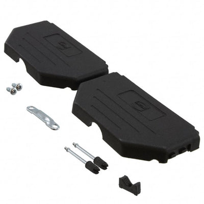 09670370424 by HARTING - CONNECTOR BACKSHELL 37POS 180DEG BLK