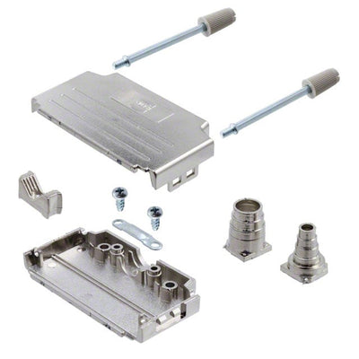09670370425 by HARTING - CONNECTOR BACKSHELL 37POS 180DEG SHLD