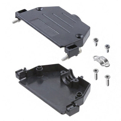 09670370442 by HARTING - CONNECTOR BACKSHELL 37POS 180DEG BLK
