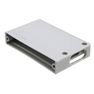 09670370511 by HARTING - CONNECTOR BACKSHELL 37POS 90DEG GRAY