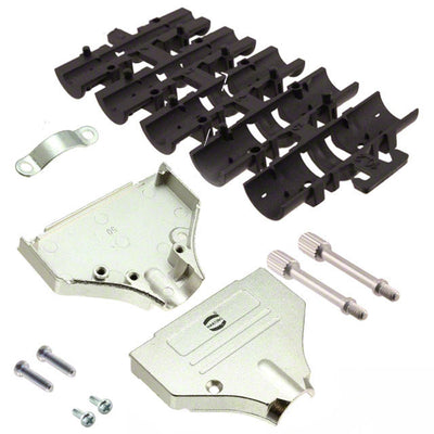 09670500343 by HARTING - CONNECTOR BACKSHELL 50POS 180DEG SHLD