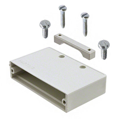 09670500411 by HARTING - CONNECTOR BACKSHELL 50POS 180DEG GRAY