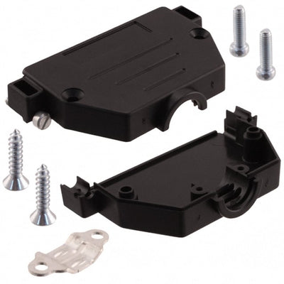 09670500442 by HARTING - CONNECTOR BACKSHELL 50POS 180DEG BLK