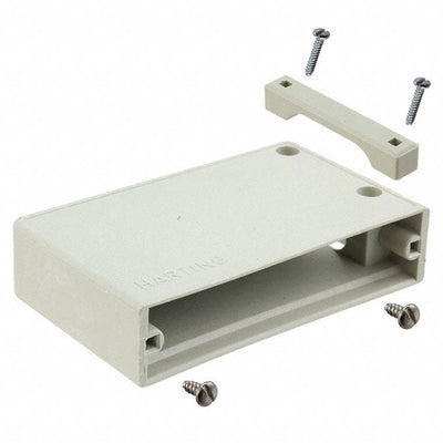 09670500511 by HARTING - CONNECTOR BACKSHELL 50POS 90DEG GRAY
