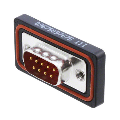 09675097675 by HARTING - CONNECTOR D-SUB PLUG 9P PNL MNT SLDR