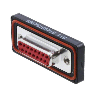 09675156715 by HARTING - CONNECTOR D-SUB RCPT 15POS PNL MNT