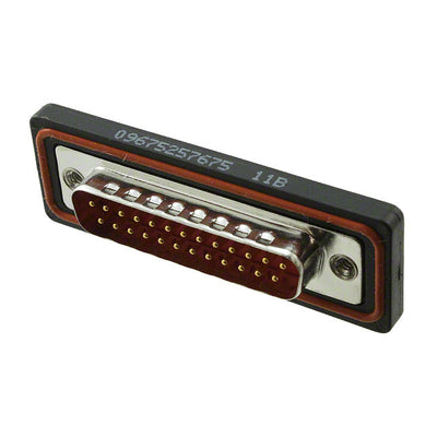 09675257675 by HARTING - CONNECTOR D-SUB PLUG 25P PNL MNT SLDR