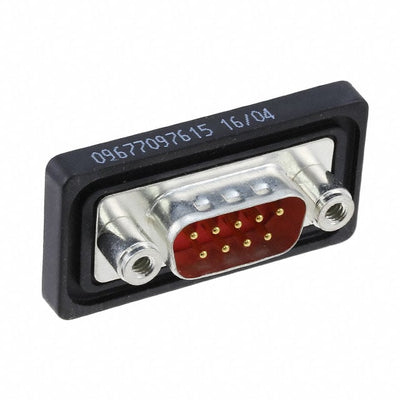 09677097615 by HARTING - CONNECTOR D-SUB PLUG 9POS PNL MNT