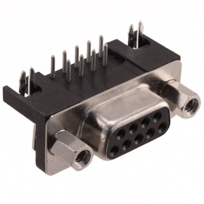 09681537613 by HARTING - CONNECTOR D-SUB RCPT 9POS R/A SLDR