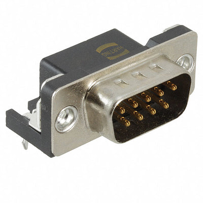 09681635811 by HARTING - CONNECTOR D-SUB PLUG 9POS R/A SLDR
