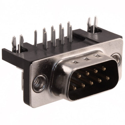 09681637812 by HARTING - CONNECTOR D-SUB PLUG 9POS R/A SLDR