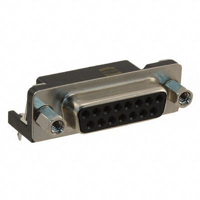 09682537613 by HARTING - CONNECTOR D-SUB RCPT 15POS R/A SLDR