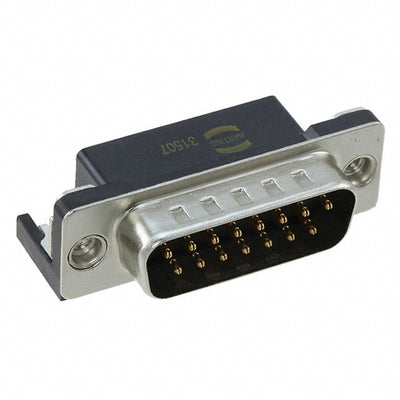 09682637812 by HARTING - CONNECTOR D-SUB PLUG 15POS R/A SLDR