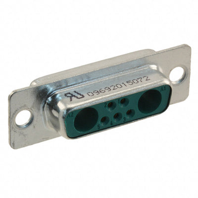 09692015072 by HARTING - CONNECTOR D-SUB RCPT 7POS SLDR CUP