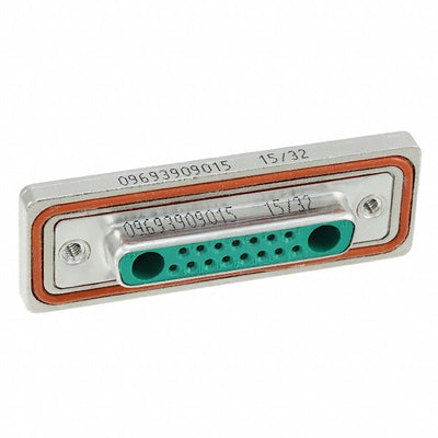 09693909015 by HARTING - CONNECTOR D-SUB RCPT 17POS SLDR CUP