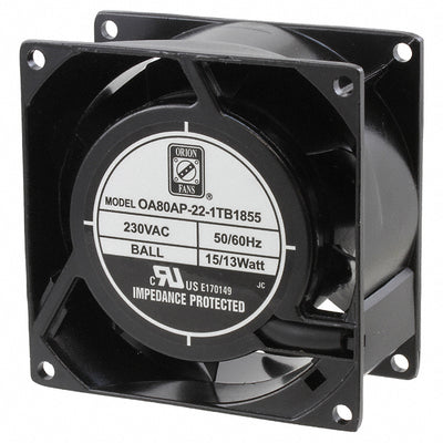 OA80AP-22-1TB1855 by Orion Fans - FAN AXIAL 80X38MM 230VAC TERM