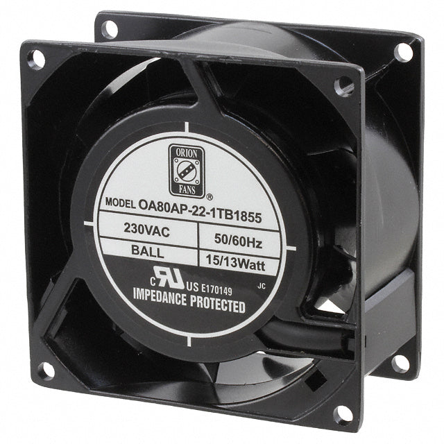 OA80AP-22-1TB1855 by Orion Fans - FAN AXIAL 80X38MM 230VAC TERM