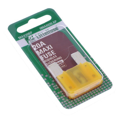 0MAX020.XP by Littelfuse Inc. - FUSE AUTO 20A 32VDC BLADE 1PK CA