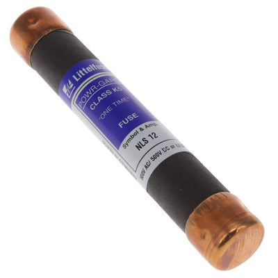 0NLS012.T by Littelfuse Inc. - FUSE CARTRIDGE 12A 600VAC/500VDC