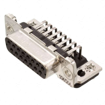 1-106506-2 by TE Connectivity AMP Connectors - CONNECTOR D-SUB RCPT 15POS R/A SLDR