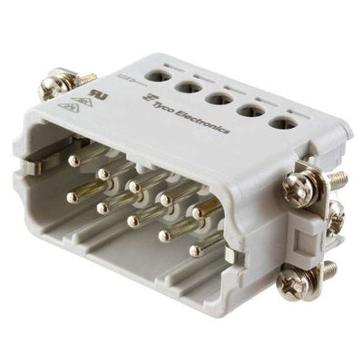 1-1103414-1 by TE Connectivity AMP Connectors - INSERT MALE 10POS+1GND SCREW