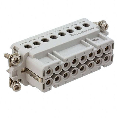 1-1103417-1 by TE Connectivity AMP Connectors - INSERT FEMALE 16POS+1GND SCREW