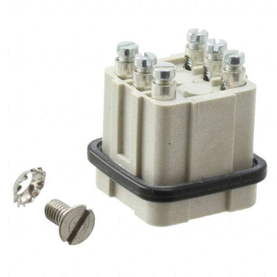 1-1103501-1 by TE Connectivity AMP Connectors - INSERT MALE 6POS SCREW