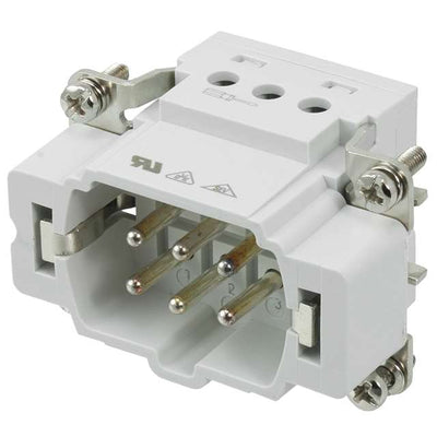 1-1103634-1 by TE Connectivity AMP Connectors - INSERT MALE 6POS+1GND SCREW