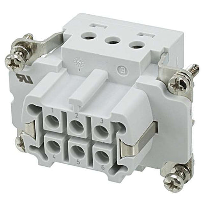 1-1103635-1 by TE Connectivity AMP Connectors - INSERT FEMALE 6POS+1GND SCREW