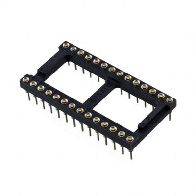 1-1437538-3 by TE Connectivity AMP Connectors - CONNECTOR IC DIP SOCKET 28POS TINLEAD