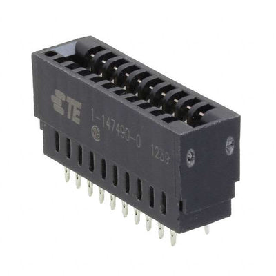 1-147490-0 by TE Connectivity AMP Connectors - CONNECTOR EDGE DUAL FMALE 20POS 0.100